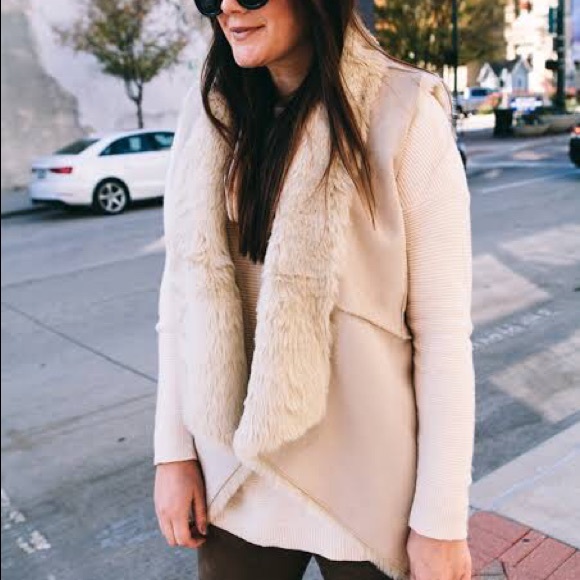 LOFT Faux Fur Reversible Vest - Picture 3 of 3